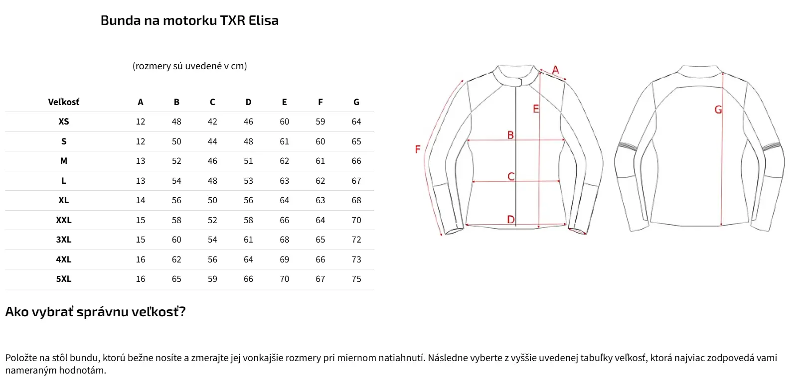 TXR Dámska bunda na motorku Elisa čierna XXL